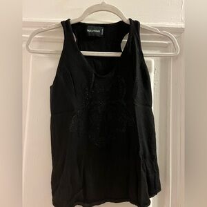 Zadig & Voltaire Black Tank Top with Embellished Design